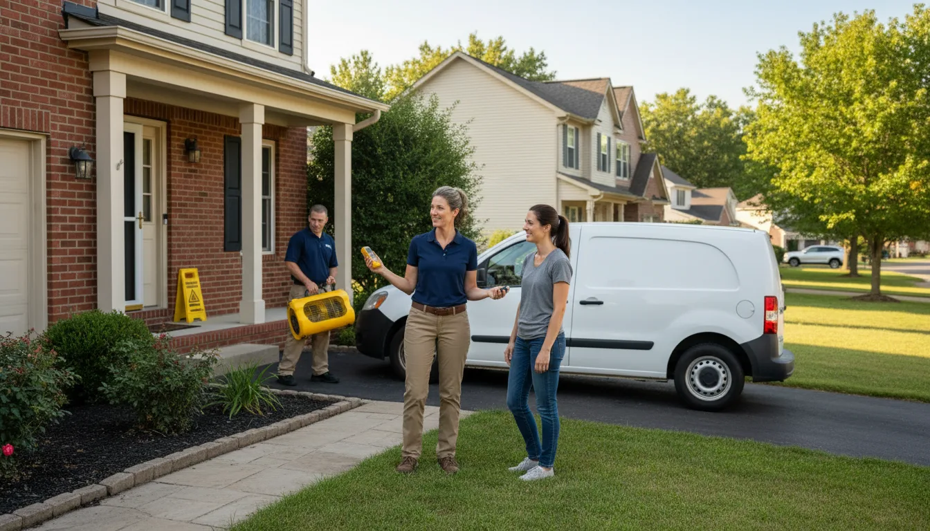 Residential water damage restoration in Montrose, MI